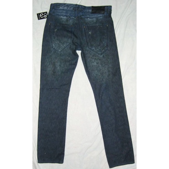 NEW Men's Nine Days Denim Blue Wash Axel Jeans Skinny Fit Size 32x34 - Picture 2 of 4